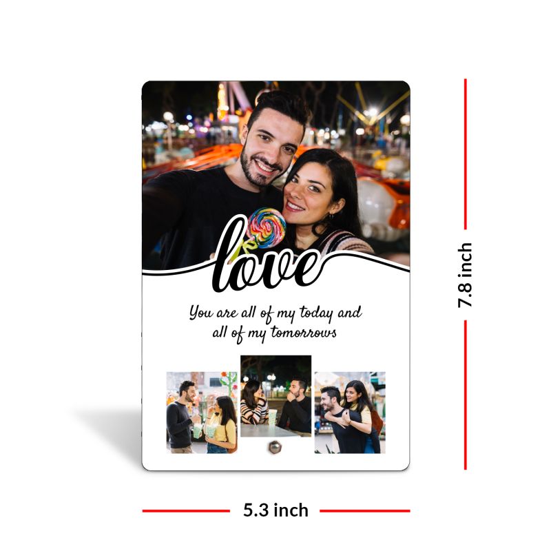 Personalized Acrylic Photo Frame With Steel Removable Stand Anniversary Gift For Bhaiya Bhabhi, Parents, Husband Wife Birthday Gift For Someone Special (Gift For Someone Special)